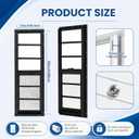 Shed Windows 2 Pack Chicken Coop Windows 12" x 35" Black