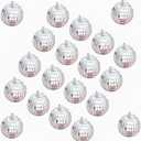 24 Pcs 2 inch Mirror Balls Disco Ball Ornaments for Christmas Tree Wedding Birthday Party Favor