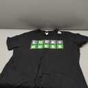 Lucky Guess, Five-Letter Word Guessing Game, Fun Word Puzzle T-Shirt, XL, Black