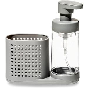 Madesmart Foaming Soap Pump Station Sink Organizer, Grey,
