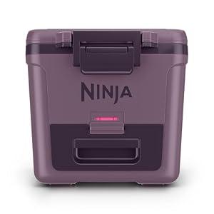 Ninja FrostVault™ 30qt Cooler with Wheels, Dry Storage, Smokey Mauve | Ninja FrostVault's 30-qt Capacity Holds 48 Cans, Keeps Food Cool & Dry, And Rolls Easily on All-Terrain Wheels