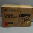 Homebetta 52" Heavy Duty Double-Layer Wagon with Brakes,560LBS Double Decker Wagon,650L Collapsible Wagons Carts with All-Terrain Big Wheels for Sports,Camping,Fishing,Transport