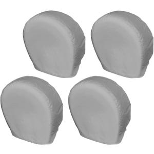 Explore Land Tire Covers 4 Pack - Tough Wheel Protector for Truck, SUV, Trailer, Camper, RV Universal Fits Tire Diameters 23-25.75 inches, Charcoal