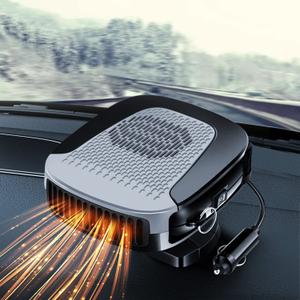 Car Heater That Plugs Into Cigarette Lighter 12V 150W Collapsible Car Heaters Portable Fast Demisting Defroster 2 in 1 Heater Fan Combo with 360 Degree Rotary Base