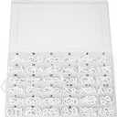 Dunzoom 390 Pieces Letter Board Letters with Plastic Organizer Box for Changeable Felt Board 3/4 White Letters, Numbers & Symbols for Felt Letterboard