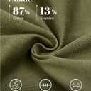 Susclude Cargo Pants for Women - Wide Leg Baggy Pants High Waisted Cotton Pants with Pockets (Green, M)