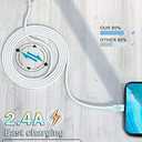 4 Pack [Apple MFi Certified] Apple Charging Cables 10ft, iPhone Chargers Lightning Cable 10 Foot, Fast iPhone Charging Cord for iPhone 12/11/11Pro/11Max/ X/XS/XR/XS Max/8/7, ipad(Yellow)