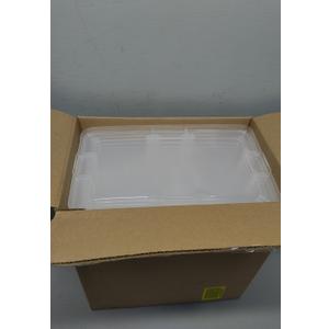 Clear Plastic Rectangular Storage, size 8.5"x13.5"x5"