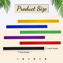 24 Pcs Anodized Aluminum Bracelet Blanks Metal Stamping Blanks Engraving Metal Stamp Bracelet Blanks for Jewelry Making DIY Crafts Supplies, 7 x 0.5 x 0.05 Inches, 6 Colors