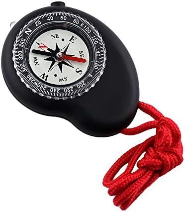 Coleman 3-in-1 Compass with Built-in Flashlight and Lanyard (Black)