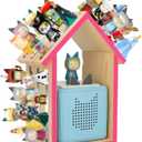 for Tonie Shelf, Tonies Storage for Creative Tonie Box 1 Toniebox 2 Magnetic Shelf for Tonie Figures, Characters, Wooden for Kids (Natural)