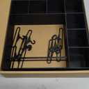 Doll Clothes Closet/Wardrobe Large Plus 10 Hangers, Doll Accessories Display Box, Clothes Storage for Figures, Portable Storage for Fashion Doll Clothes, Gift (Black)