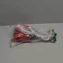 Briful 12'' Large Heads Christmas Glitter Poinsettia Flowers Christmas Tree Ornaments Set of 4 Artificial Flowers with Long Stems for Xmas Tree Party DIY Holiday Decorations, Burgundy