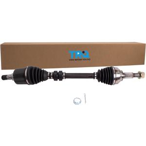 TRQ Front Driver Side CV Axle Assembly Compatible with 2011-2017 Nissan Juke FWD CVT