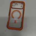 Miracase for iPhone 17 Pro Max Case 6.9" Full-Body Phone Case with Built-in Glass Screen Protector& Full Camera Protector,[Magnetic with MagSafe] Drop Proof 17 ProMax Cover, Orange