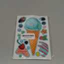 24 Sheets 8.3''5.9'' Make Your Own Ice Cream Stickers for Toddlers Kids Party Favors, Make a Face Stickers for Kids Activities Supplies Crafts