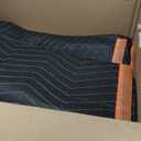 Reinforced Tear-Resistant Moving Blankets, 72" x 80", Black, 6-Pack