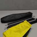 Yeload 7FT Blank Feather Flag Kit With Pole - Solid Color for Sublimation Business - Portable Aluminum Swooper for Outdoor Advertising (Yellow)