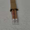 Christmas Flameless Taper Candles with 6H Timer, 2 Pcs Gingerbread Man LED Candlesticks with 3D Flickering Flame for Home Dcor Christmas Gifts