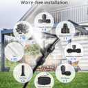 30FT Misters for Outside Patio Misters for Cooling (22 Mist Nozzles) Outdoor Water Patio Hose Greenhouse Mister System Outside Mist Backyard Trampoline for Waterpark Watering Misters for Cooling