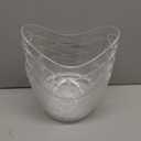 Beverage Tubs for Parties Plastic Ice Bucket for Cocktail Bar Clear Acrylic Wine Bucket with Scoops Drink Bucket Cooler for Chiller Bin for Champagne or Beer (4 L)