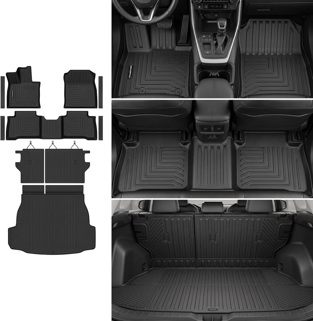Floor Mats & Trunk Mat & Backrest Mats for 2026 Toyota RAV4 Hybrid(No PHEV)