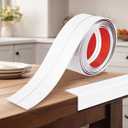 Kikerike 2.4 Inch x 10 Feet Wall Corner Protector Peel and Stick Corner Trim Molding Strip Self Adhesive wall Edge Protectors Guards for Edge Ceiling, White