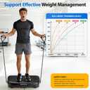 Curved Vibration Plate Exercise Machine for Weight Loss & Body Shaker Machine, Extra Large Vibration Platform Machine with Manual Speed Control, 350lbs Capacity, Low Noise Shake Plate for Home
