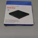 Ziweo External DVD Drive USB 3.0 Type-C CD Burner Portable CD +/-RW Drive DVD Player for ROM Rewriter Burner Compatible with Laptop Desktop PC Windows MacBook Linux Mac OS