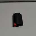 10 Pack Adhesive Edge Finger Pulls for Cabinets Kitchen Aluminum Alloy Concealed Drawer Pulls No Drilling Required Flat Stick On Cabinet Handles (Black, 3.15" Overall Length)