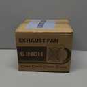 HG Power 6 Inch Exhaust Fan, Kitchen Exhaust Fan With Switch 308CFM, Extractor Ventilation Fan For Attic, Greenhouse, Basement, Shed (White)