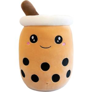 Cute Boba Tea Plush Stuffed Animal 14 Inch Bubble Tea Kawaii Plushies Cartoon Soft Milk Tea Cup Cuddly Pillow Home Hugging Birthday Gift for Children Kids Boys Girl Room Decor Bedtime, 14Inches (14"(36CM), Boba Tea)