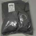 NICETOWN Grey Blackout Patio Sliding Door Curtains 84 inch Length, Grommet Room Divider Thermal Insulated Curtain Drapes for French Door/Living Room (Gray, W100 x L84, 1 Panel)