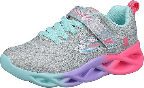 Skechers Unisex-Child Twisty Brights-Color Radiant Size 4