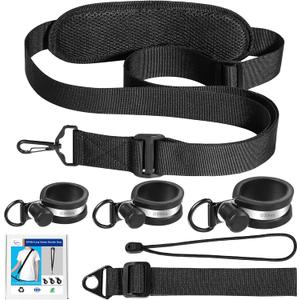 Long Trimmer Strap - Reliable Shoulder Strap for Weed Eaters, Leaf Blowers, Hedge Trimmers, and More - Sturdy and Non-Slip Shaft Clamp Design for Easy Work