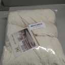 H.VERSAILTEX Stretch 3 Piece T Cushion Sofa Slipcovers Individually Sofa Cushion Covers for 3 Cushion Couch Sofa Seat Cushion Covers with Elastic Bands Featuring Thicker Jacquard Fabric, Ivory