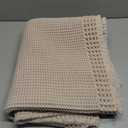 tchdio Waffle Bath Mat-Runner Rug, Super Absorbent Non Slip Bath Mats for BathroomMachine Washable Long Rugs with Tassels, Bath Rugs for Bathroom Floor Beside Tub, 2' x 5', Brown