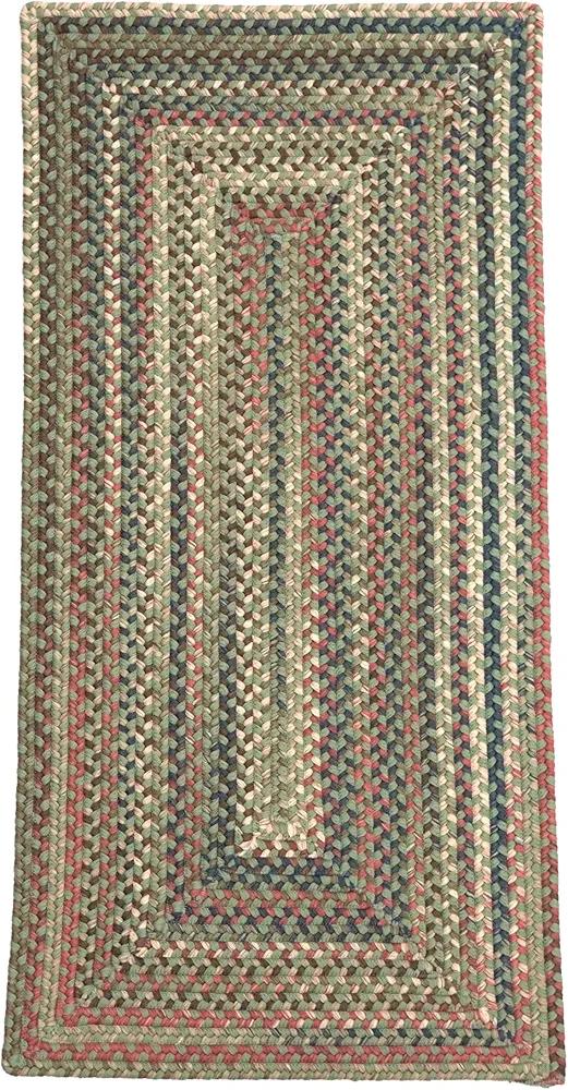 Durban Braided Multi Runner - Dusted Moss 30" x5'