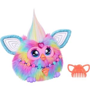 Furby Tie Dye, 15 Fashion Accessories, Interactive Plush Toys for 6 Year Old Girls & Boys & Up, Voice Activated Animatronic