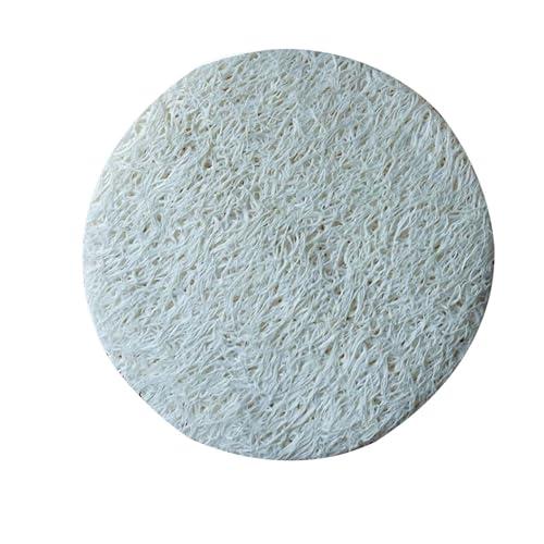 30 pcs Exfoliating Loofah Face Pads Diameter for 2.75'' Natural Facial Body Scrubbers Facial Brush for Massage Face Cleaning Makeup Removal Removing Facial Masks and Makeup Bathing Loofah Sponge