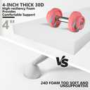 72 x 21 x 4 Inch Olefin Chaise Lounge Cushions, Lounge Chair Cushions with Headrest for Outdoor Furniture - Weather and Fade Resistant Patio Replacement Furniture Lounge Chair Cushion Set of 2