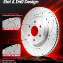 Front Brake Kit for F-150【2010-2020】【10-14 6-Stud Only】Rotors Kit