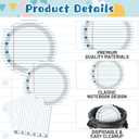 Back to School Party Supplies - Serves 25, Notebook Lined Paper Disposable Tableware, Includes Paper Plates, Napkins, and Plastic Forks for Kids’ Birthday, Classroom, Teacher Themed Decoration