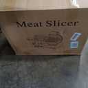 Meat Slicer 340WHome Use and for Commercial 10-inch Electric Food Slicer with Chromium-plated Steel Blade and Built-in Sharpening Stone Easy to Clean Adjustable Thickness Cuts Meat Bread and Cheese