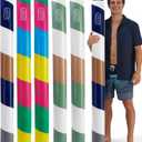 6 Pack Inflatable Pool Noodles, 61 Inch Heavy Duty PVC Pool Floats for Adults & Kids, Jumbo Blow up Pool Noodles, Portable Giant Swim Noodle for Swimming, Lake, Beach, Travel