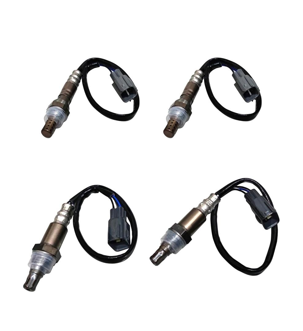 4 pcs Oxygen O2 Sensor 1 & 2 Compatible with Toyota Tacoma 05 06 07 08 4.0L, 4Runner 05-09 4.0L 4.7L, Tundra 05 06 4.0L 4.7L, FJ Cruiser 2007-2009 4.0L, Upper Lower Upstream + Downstream
