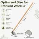 Grub Hoe with Wooden Handle 53'' Heavy Duty Garden Hoe Tool, 1 Pcs
