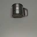 Flour Sifter, Stainless Steel Sifter for Baking, Double Layer Fine Mesh Baking Sifter, One Hand Press Crank Sifter for Powdered Sugar Shaker Duster, Flour Sieve Sifter for Baking Cakes Rondauno