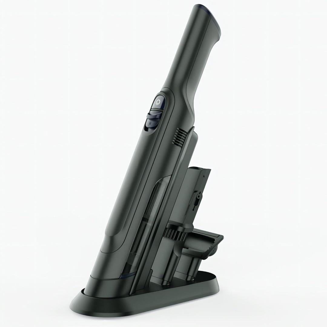 PROMOMO Handheld Vacuum Cordless, Super Lightweight 1.4lb with Powerful Suction, Charging Dock, Single Touch Empty and Detachable Dust Cup, Portable Mini Car Vac for Home Pet Car