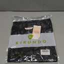 KIRUNDO Long Sleeve Shirts for Women 2025 Fall Fashion Outfits Going Out Tops Collar V Neck Blouses Ribbed Knit Loose Tunic (Medium, Black)